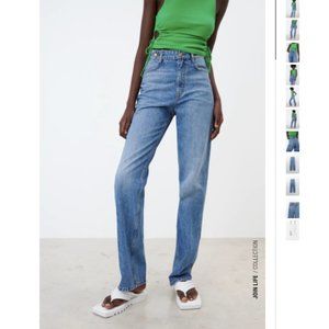 ZARA HIGH RISE FULL LENGTH JEANS